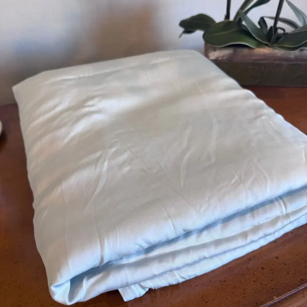 Cozy Earth Bamboo Duvet Cover Queen Shore Blue NWOT